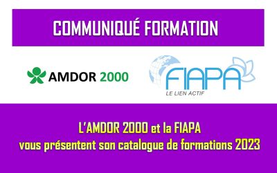 Communiqué : Formation de l’Amdor 2000 et la FIAPA